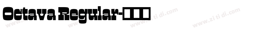 Octava Regular字体转换